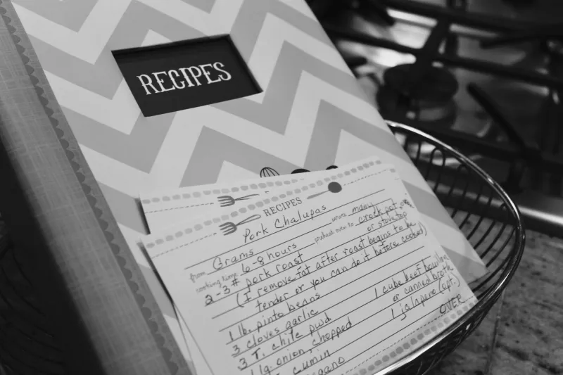 The Grease-Stained Cards at Estate Sales Are the Most Honest Food History Nobody's Collecting